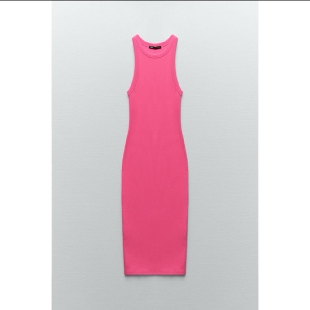 Zara Ribbed Midi Dress